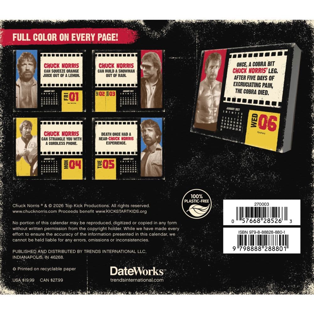 Chuck Norris 2027 Desk Calendar Seventh Alternate Image