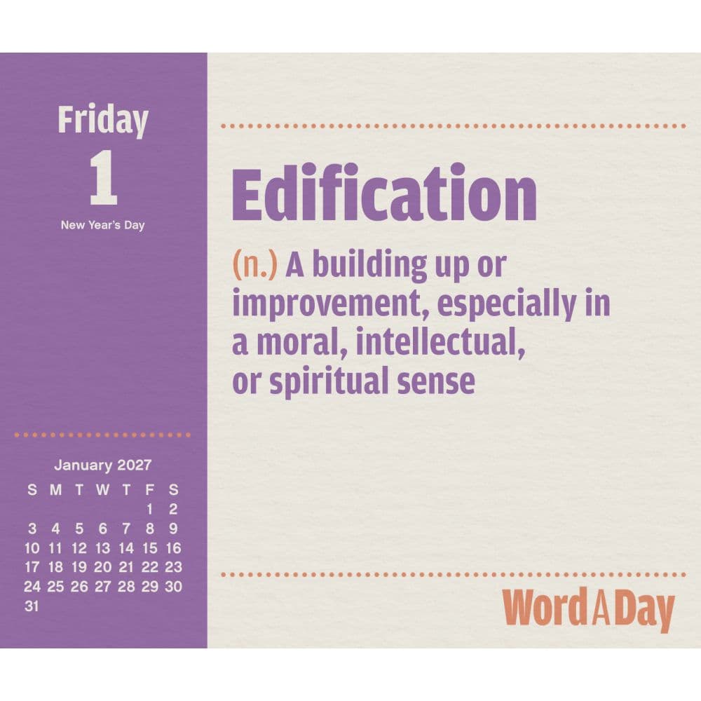 Word a Day 2027 Desk Calendar Second Alternate Image