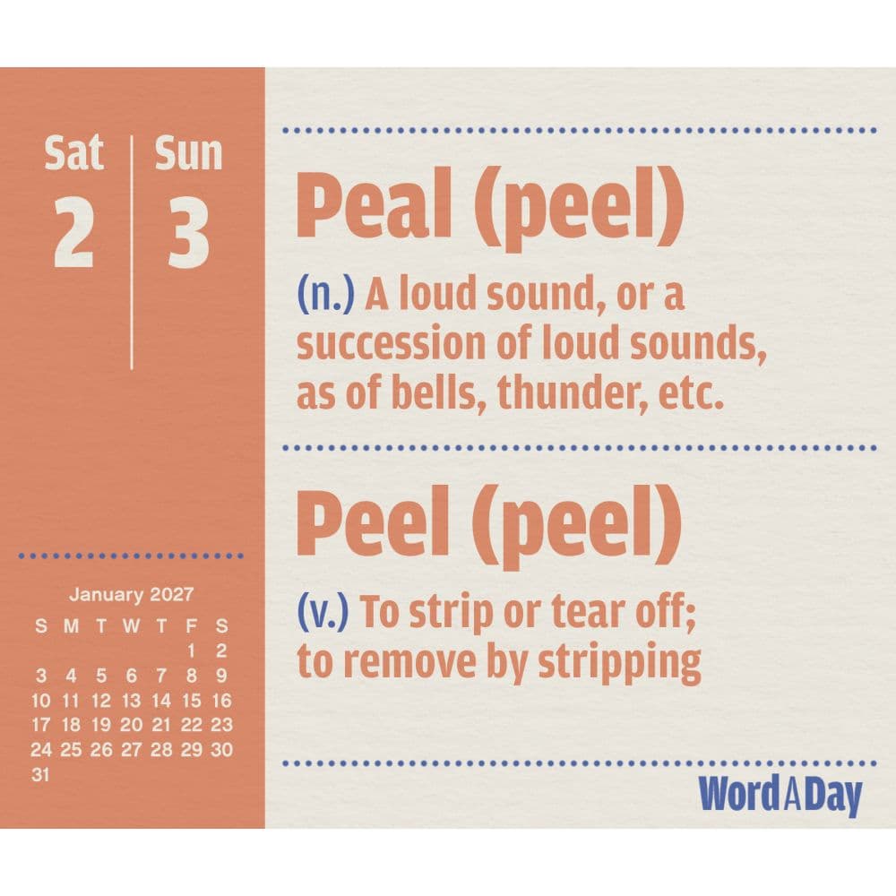 Word a Day 2027 Desk Calendar Third Alternate Image