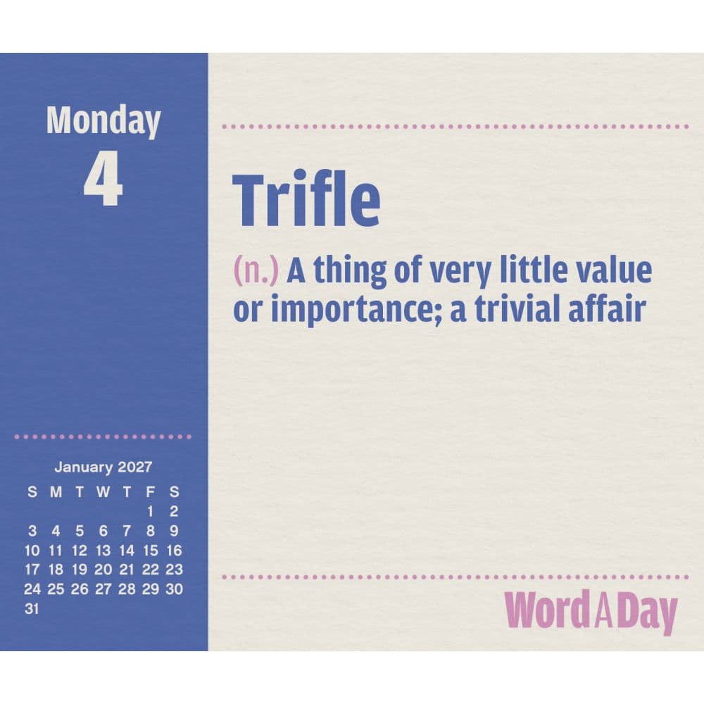 Word a Day 2027 Desk Calendar Fourth Alternate Image