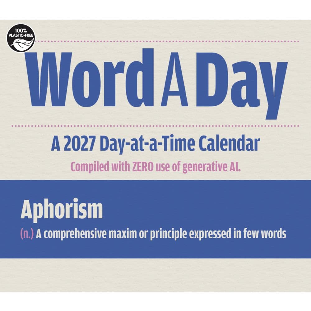 Word a Day 2027 Desk Calendar Sixth Alternate Image