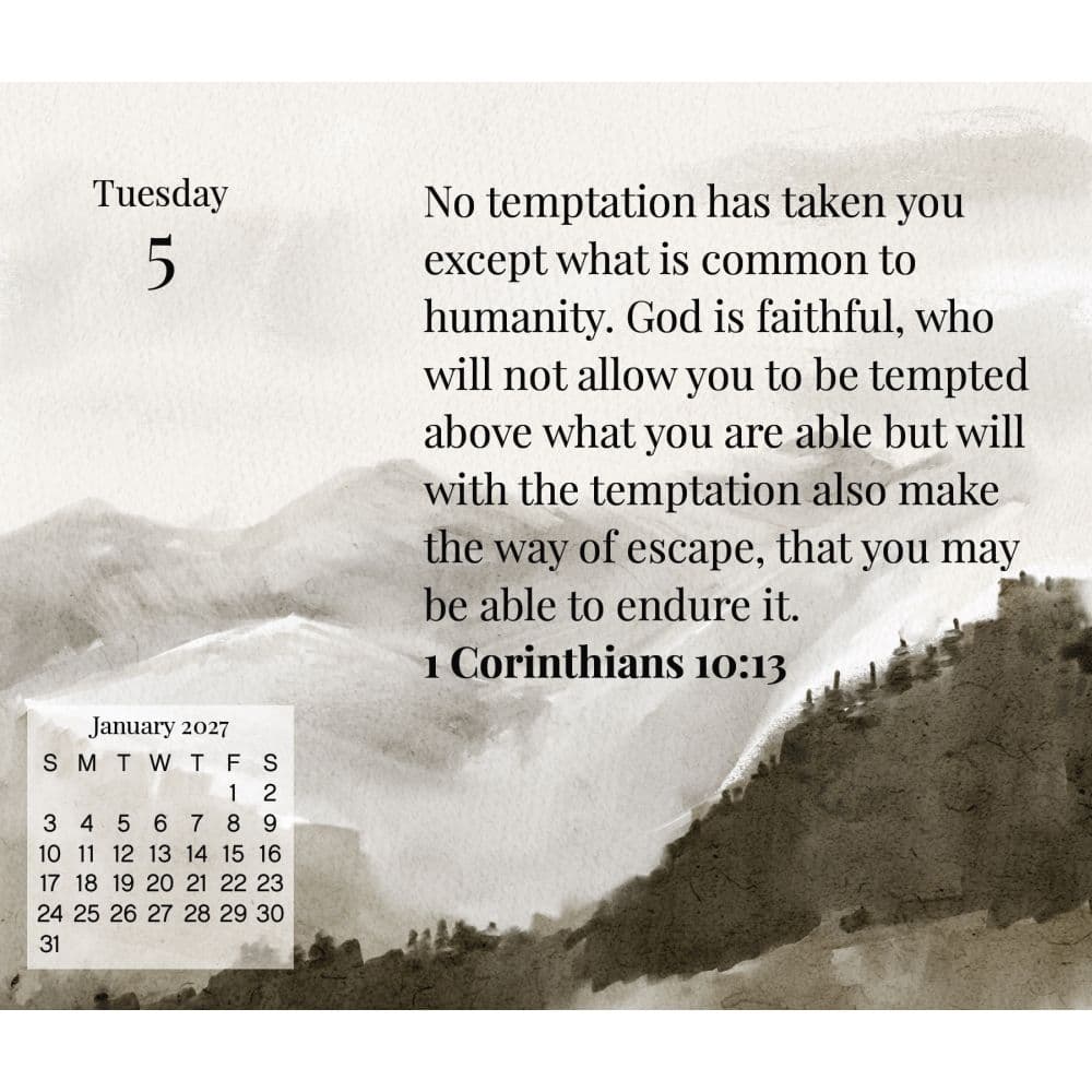 Bible Verses 2027 Desk Calendar Third Alternate Image