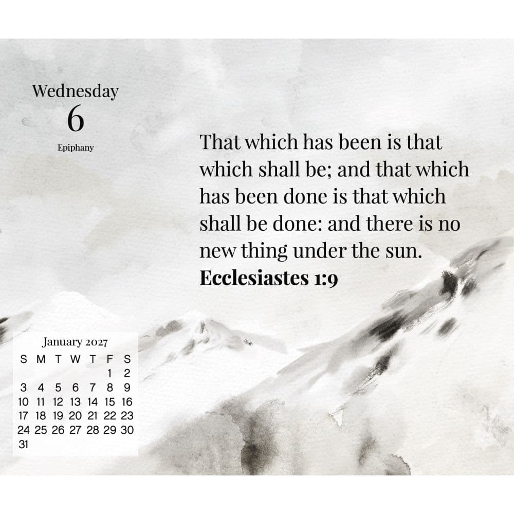 Bible Verses 2027 Desk Calendar Fourth Alternate Image
