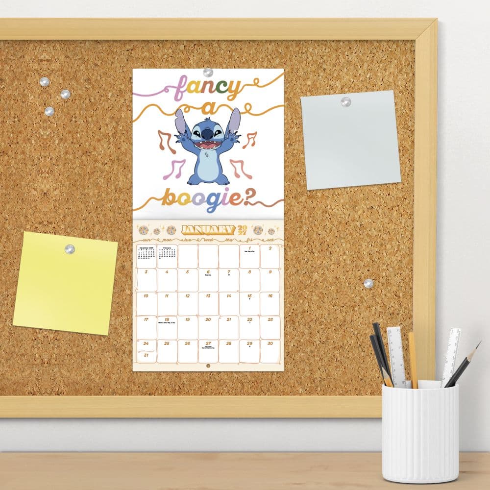 Stitch 2027 Mini Wall Calendar Fourth Alternate Image