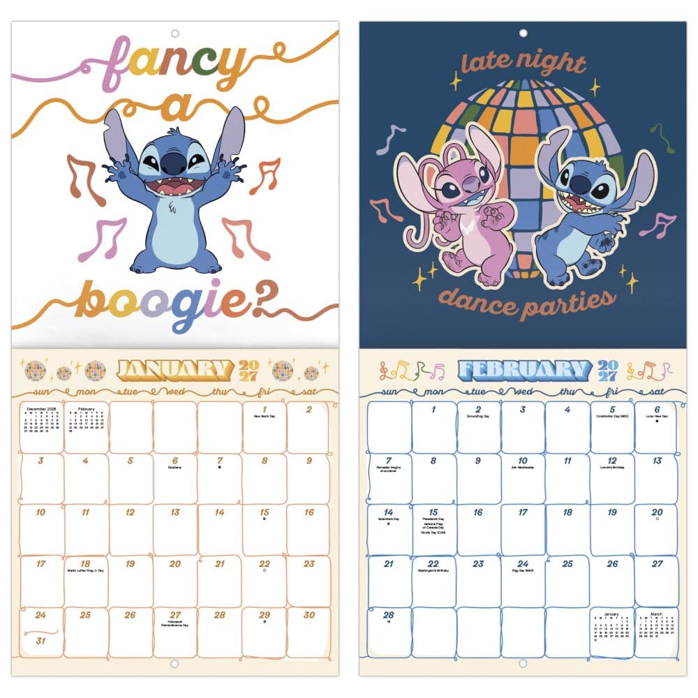 Stitch 2027 Mini Wall Calendar Fifth Alternate Image