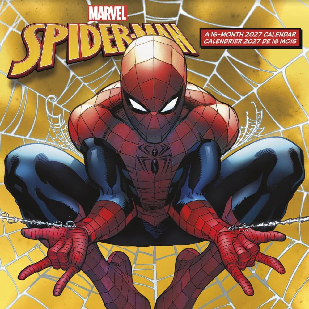 Spider-Man -Bilingual French- 2027 Mini Wall Calendar Main Product Image