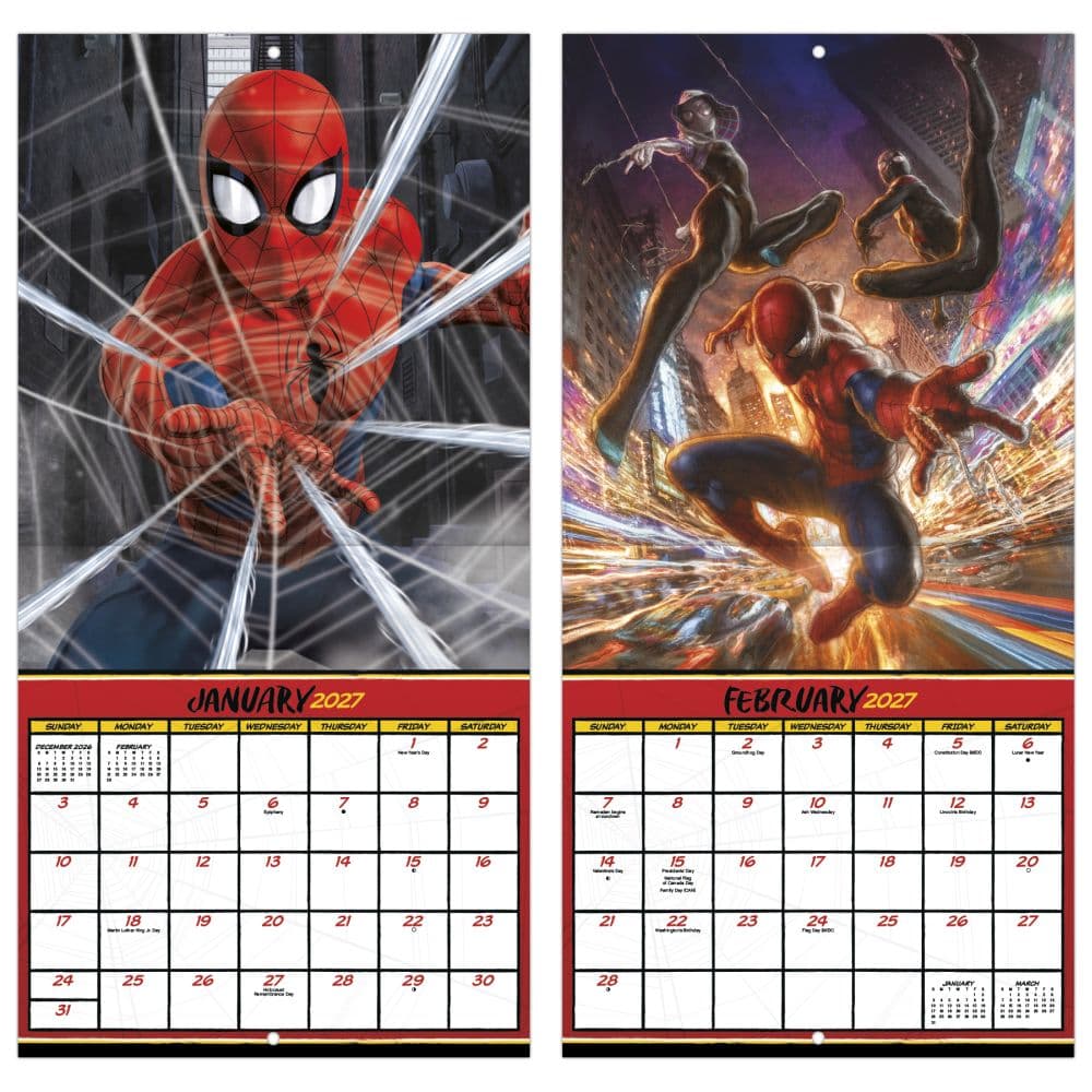 Spider-Man 2027 Mini Wall Calendar Fifth Alternate Image