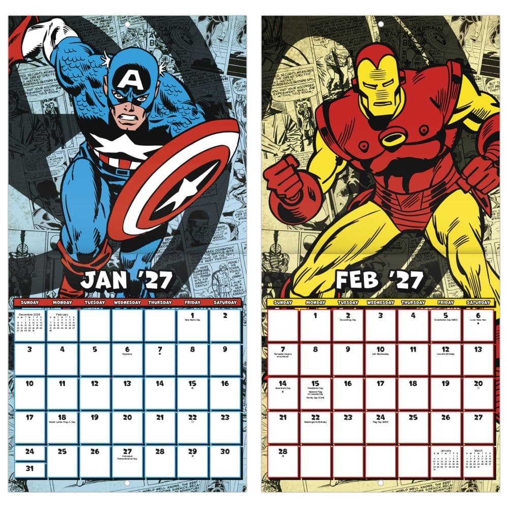 Marvel Comics 2027 Mini Wall Calendar Fifth Alternate Image