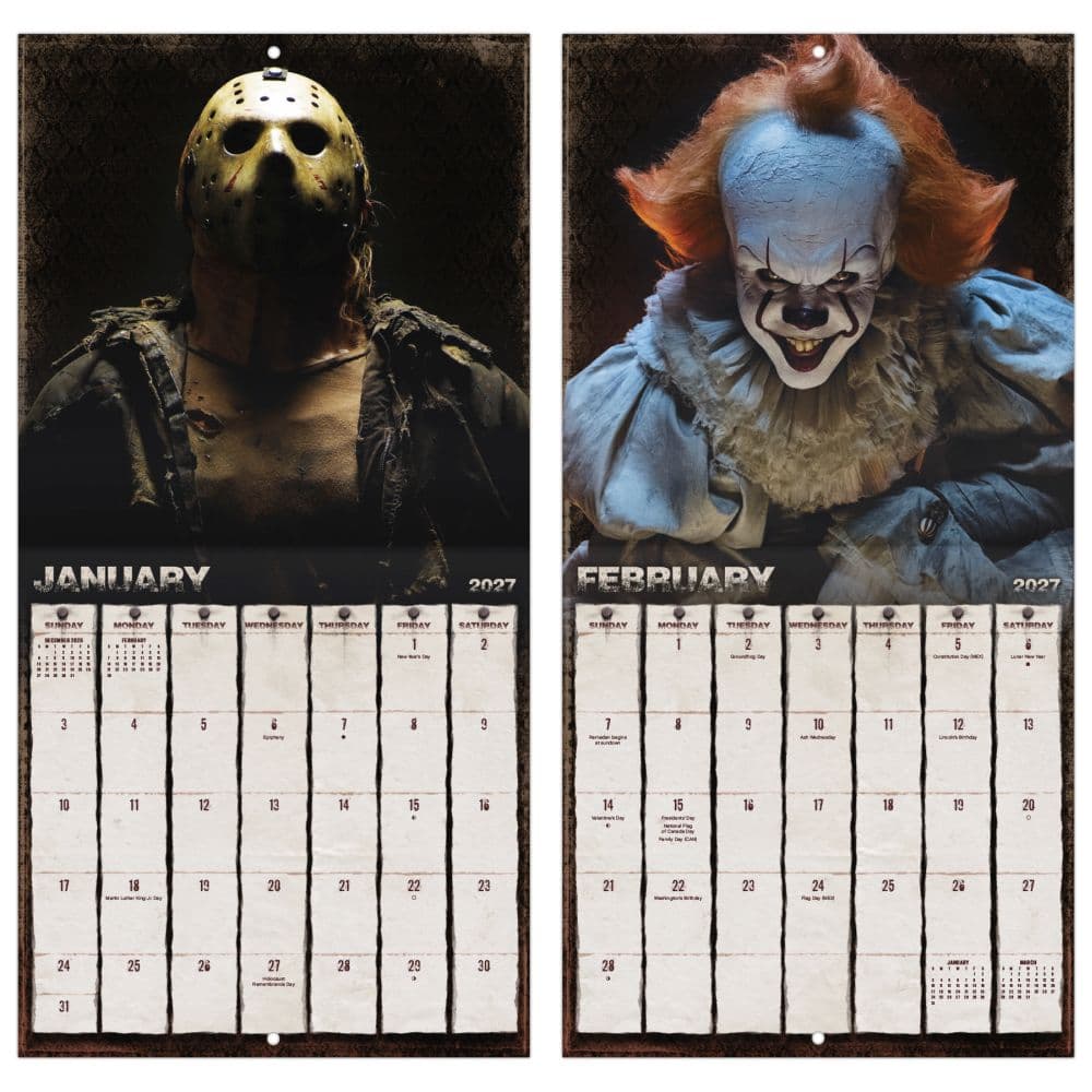 Horror Collection 2027 Mini Wall Calendar Fifth Alternate Image