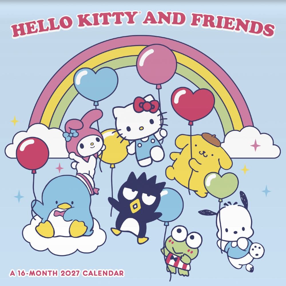 Hello Kitty &amp; Friends 2027 Mini Wall Calendar Main Product Image