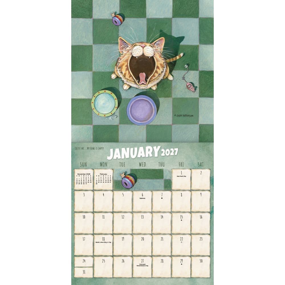 Gary Patterson Cats 2027 Mini Wall Calendar First Alternate Image