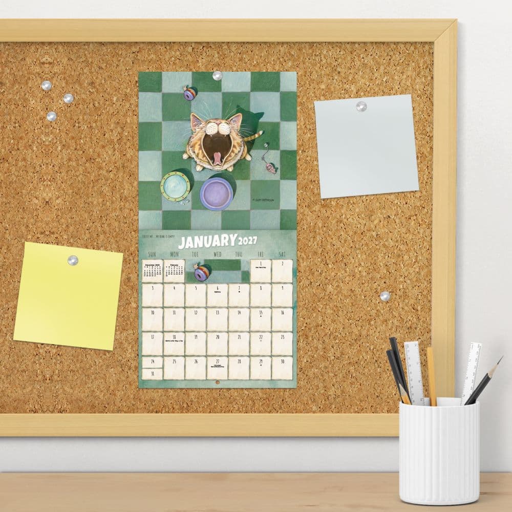 Gary Patterson Cats 2027 Mini Wall Calendar Fourth Alternate Image