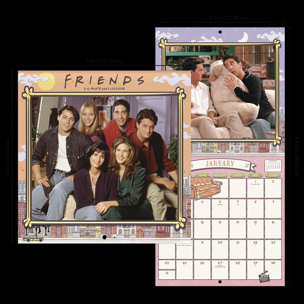 Friends 2027 Mini Wall Calendar Sixth Alternate Image