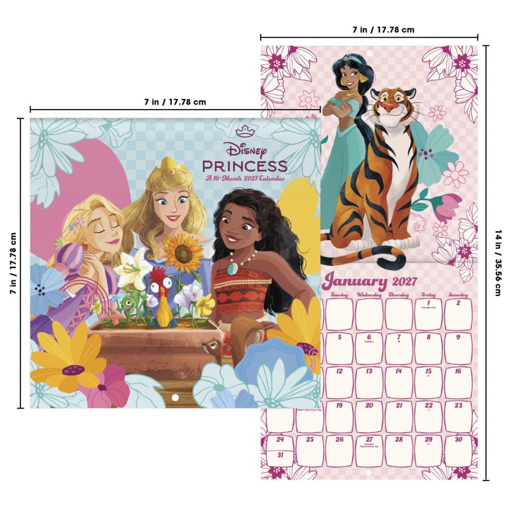 Disney Princess 2027 Mini Wall Calendar Sixth Alternate Image