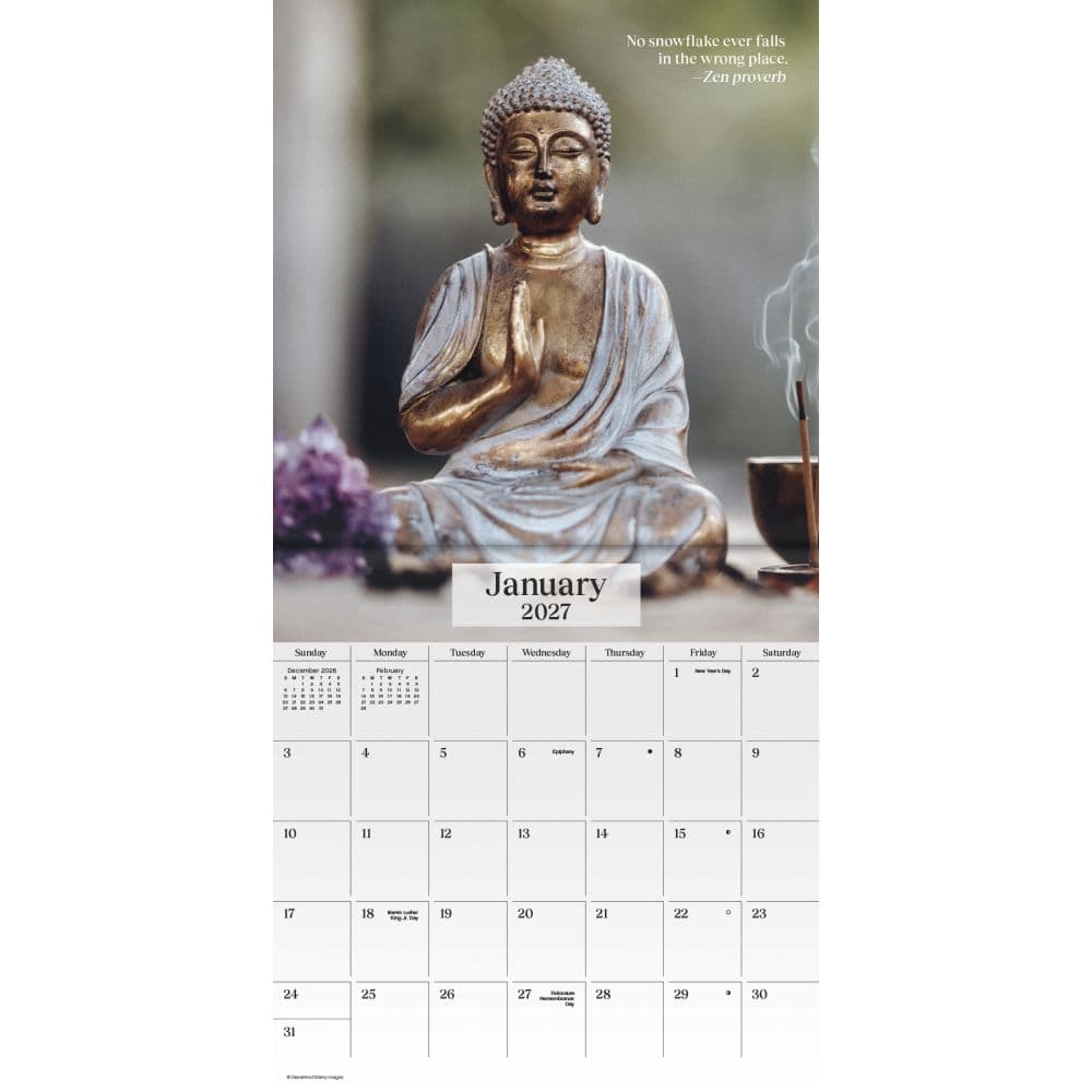 Zen 2027 Mini Wall Calendar Second Alternate Image