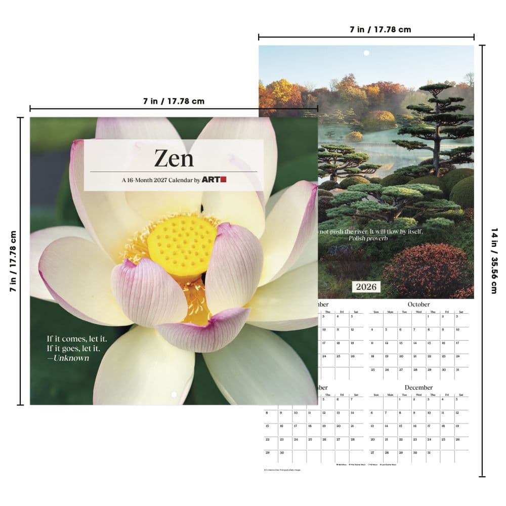 Zen 2027 Mini Wall Calendar Sixth Alternate Image