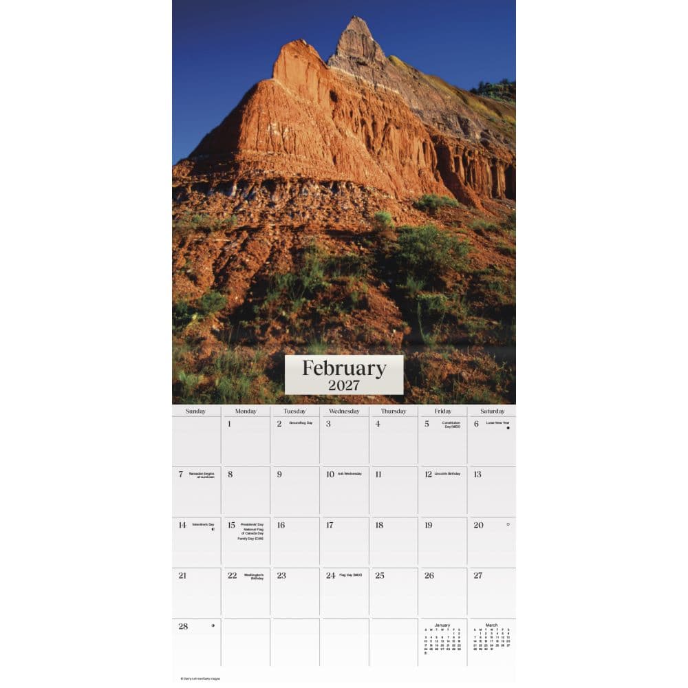 Texas 2027 Mini Wall Calendar Second Alternate Image