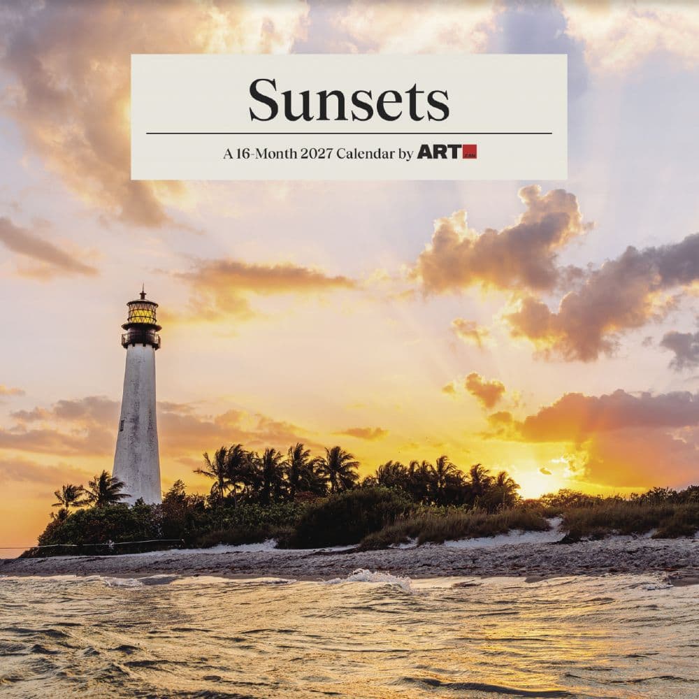 Sunsets 2027 Mini Wall Calendar Main Product Image