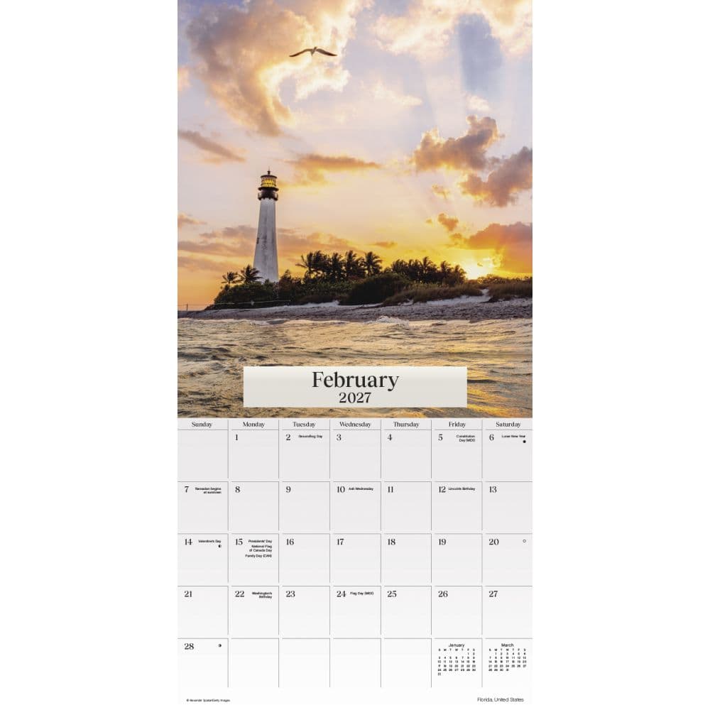Sunsets 2027 Mini Wall Calendar Second Alternate Image