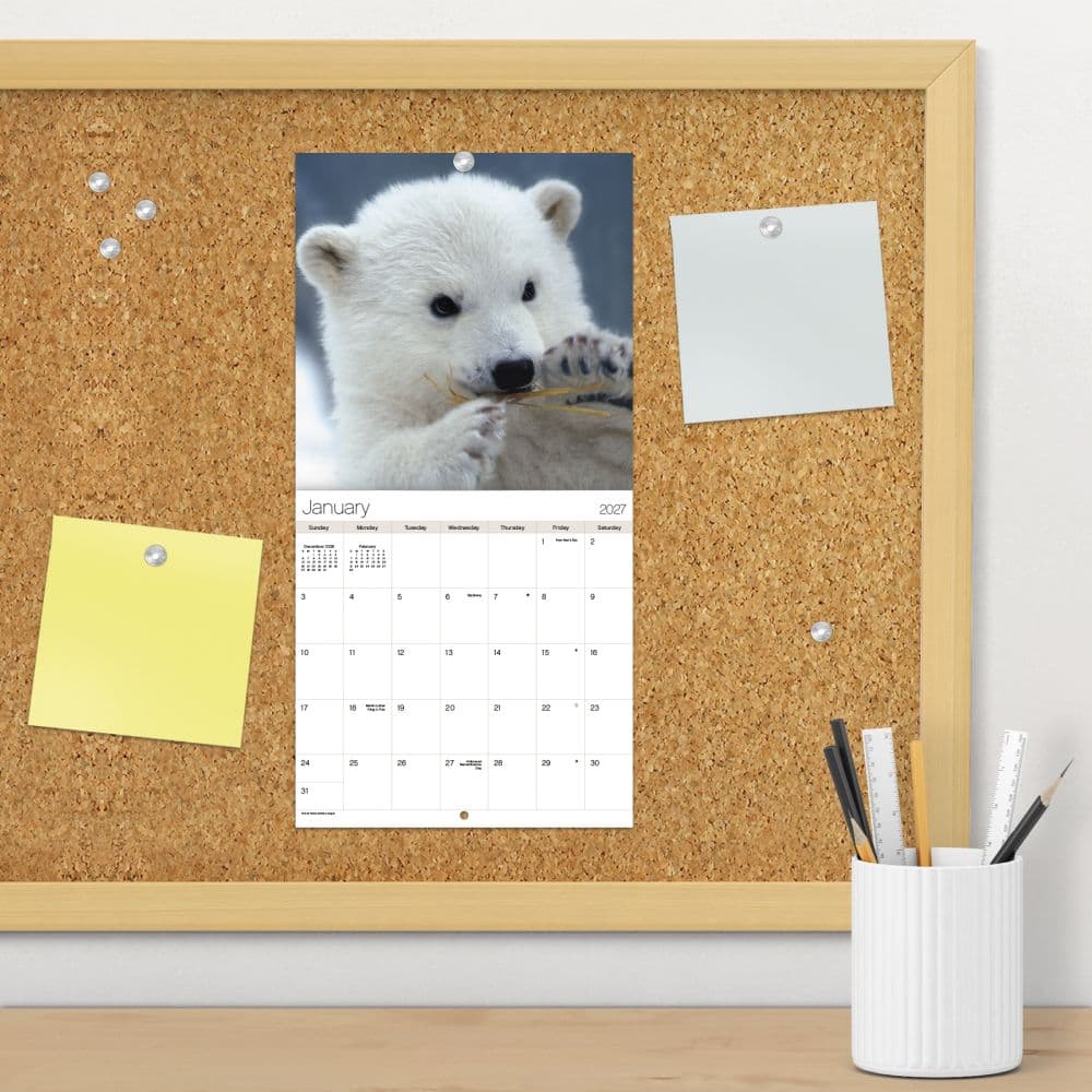 Animal Babies 2027 Mini Wall Calendar Fourth Alternate Image