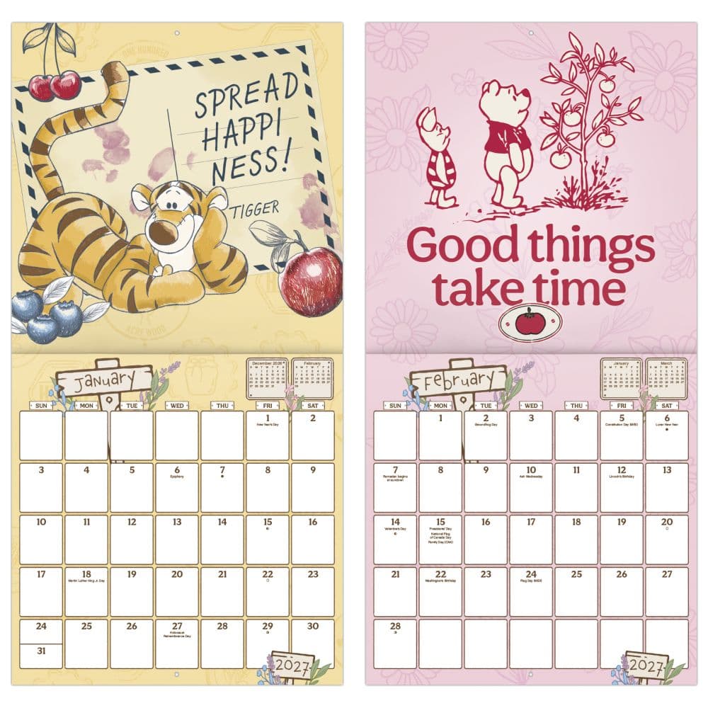 Winnie The Pooh 2027 Wall Calendar Fifth Alternate Image
