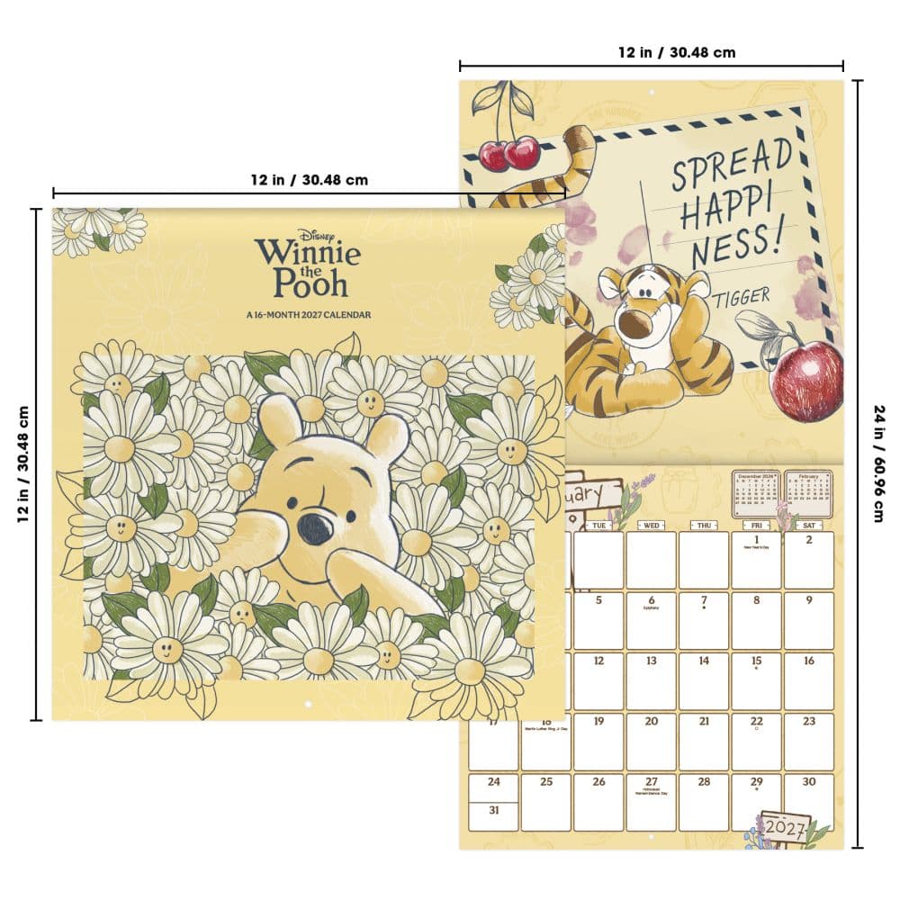 Winnie The Pooh 2027 Wall Calendar Sixth Alternate Image