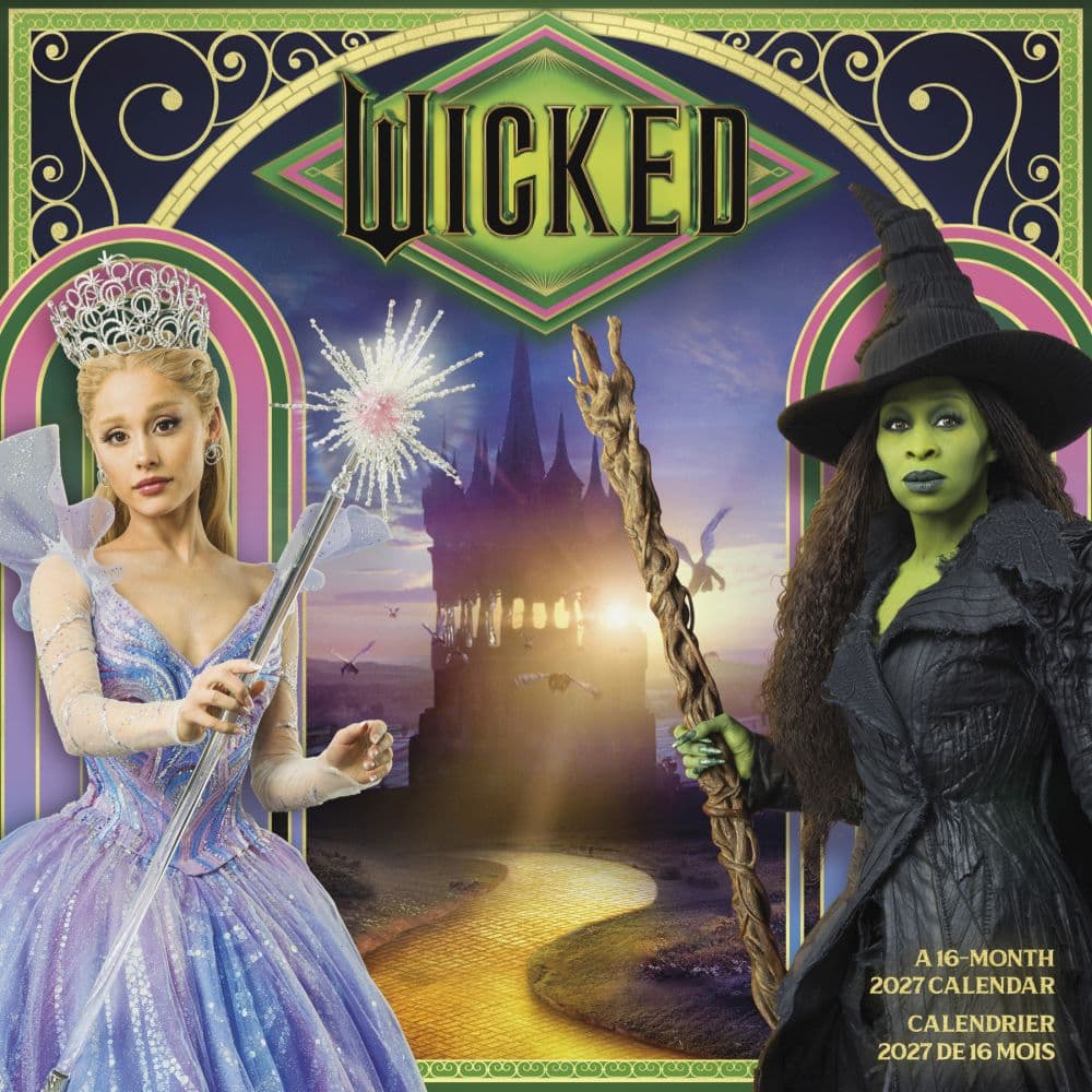 Wicked For Good Bilingual French 2027 Wall Calendar Main Product Image