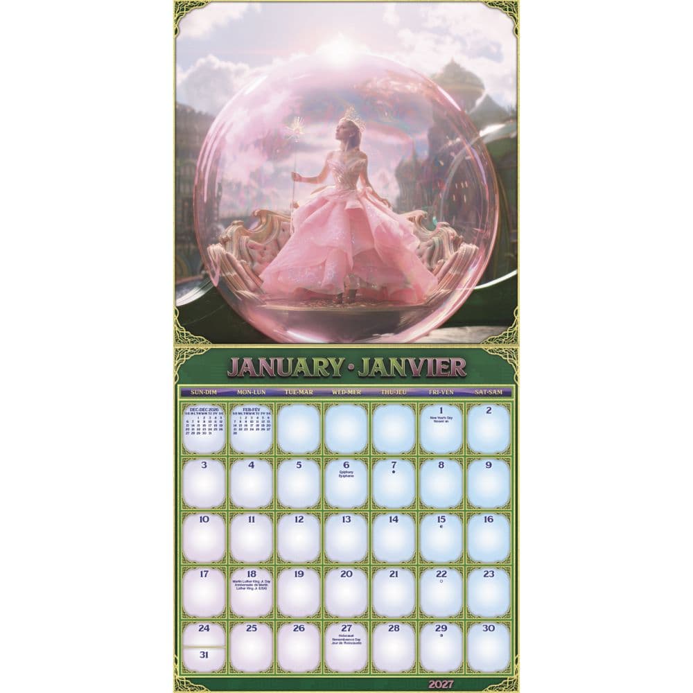 Wicked For Good Bilingual French 2027 Wall Calendar First Alternate Image