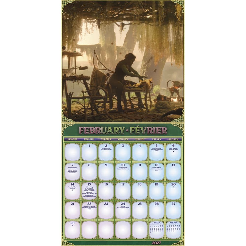 Wicked For Good Bilingual French 2027 Wall Calendar Second Alternate Image