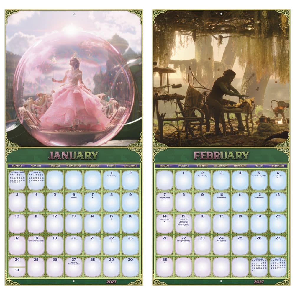 Wicked For Good 2027 Wall Calendar Fifth Alternate Image