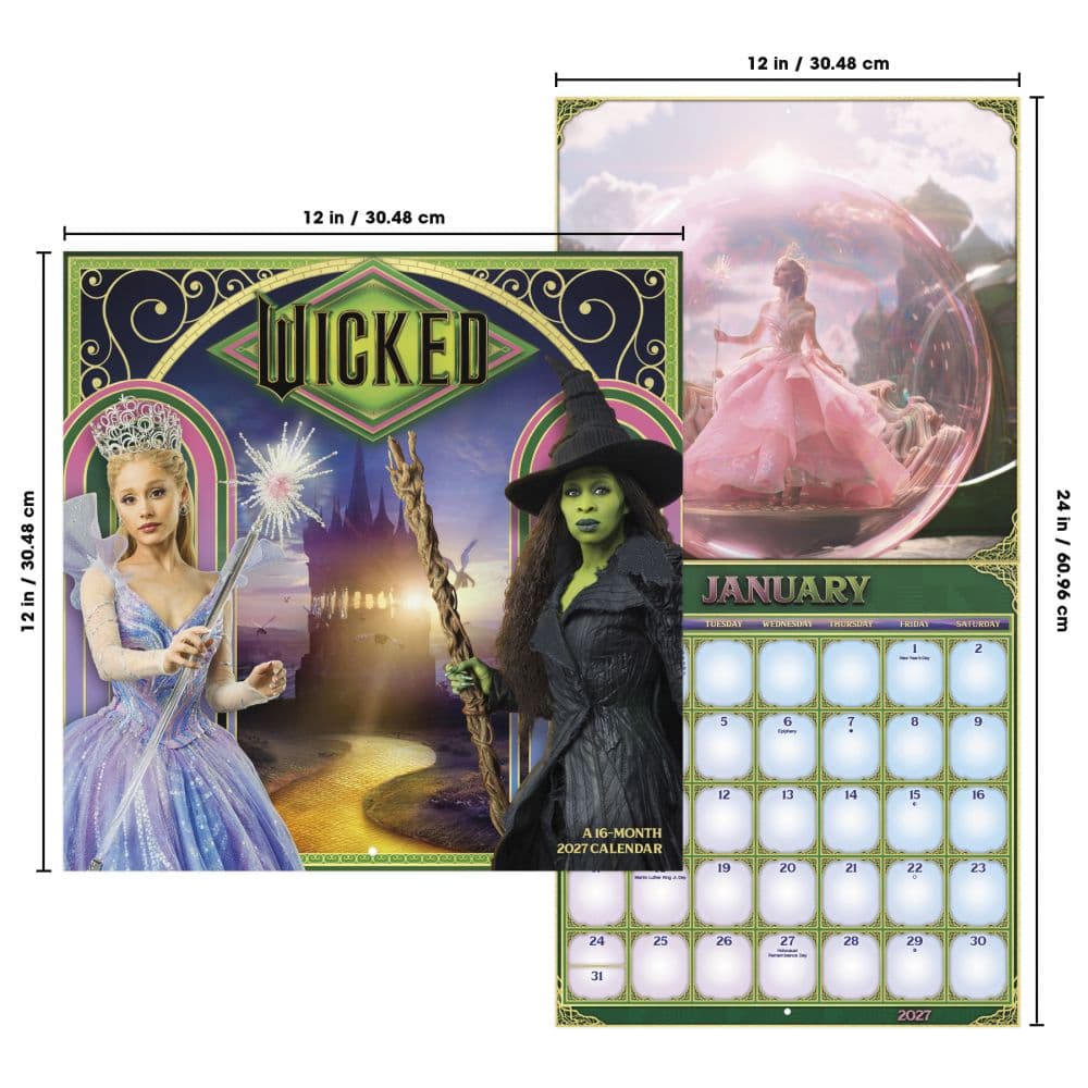 Wicked For Good 2027 Wall Calendar Sixth Alternate Image
