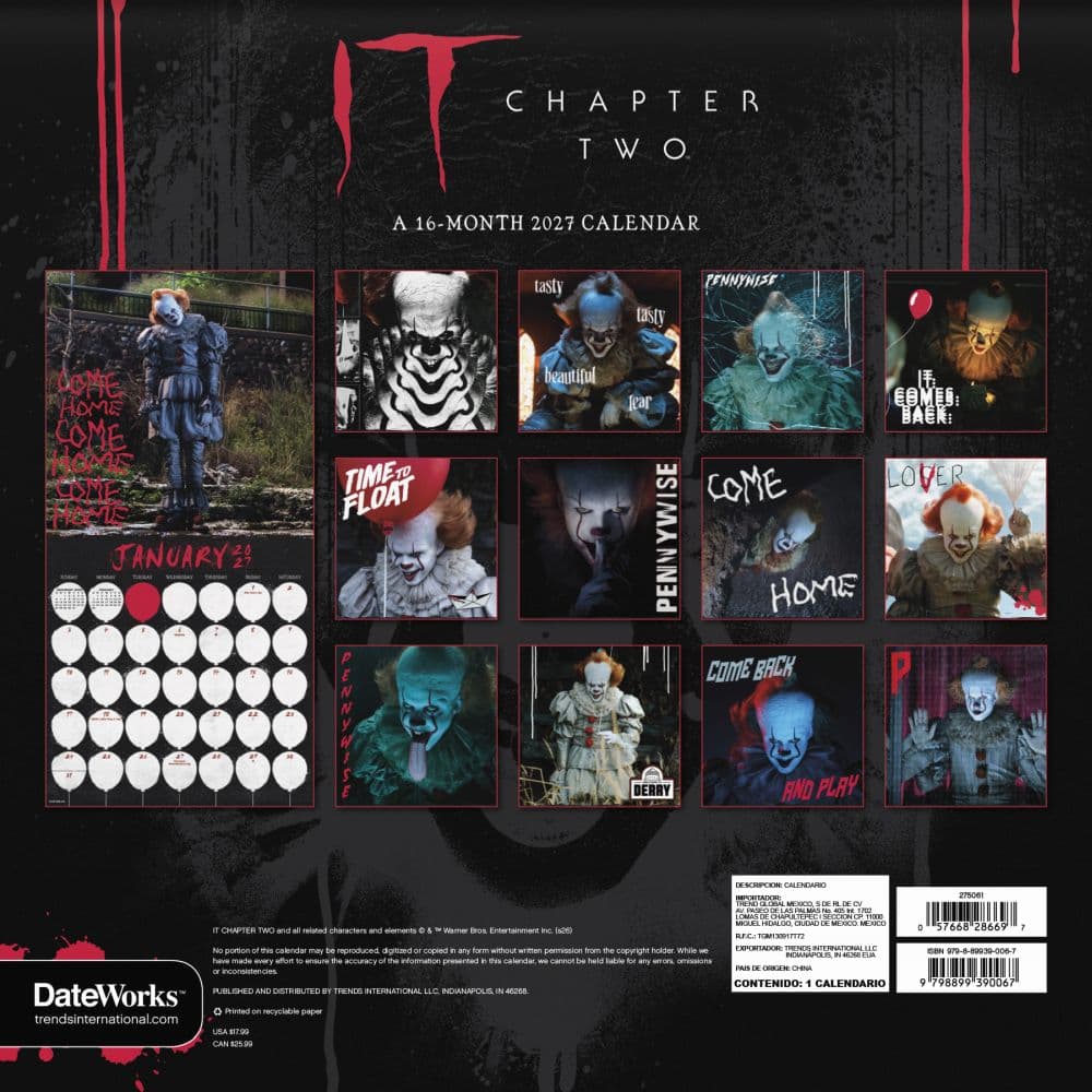 IT 2027 Wall Calendar Third Alternate Image