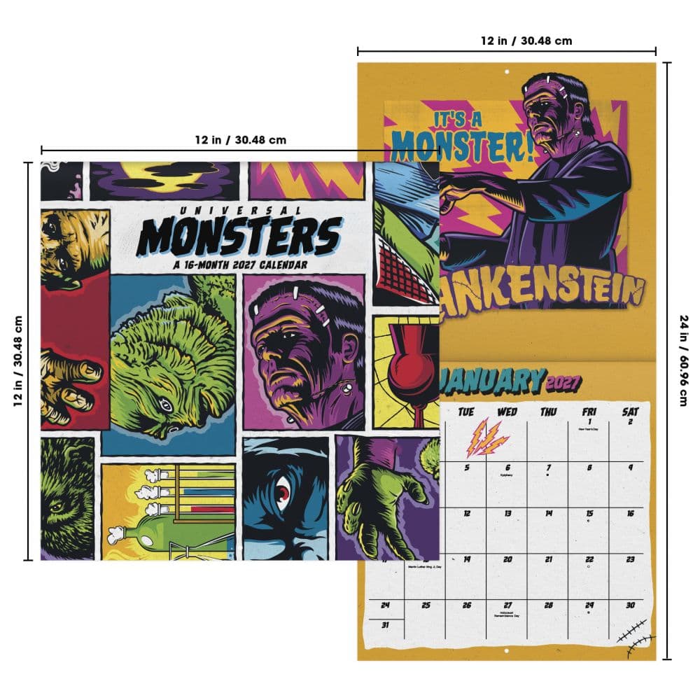 Universal Monsters 2027 Wall Calendar Sixth Alternate Image