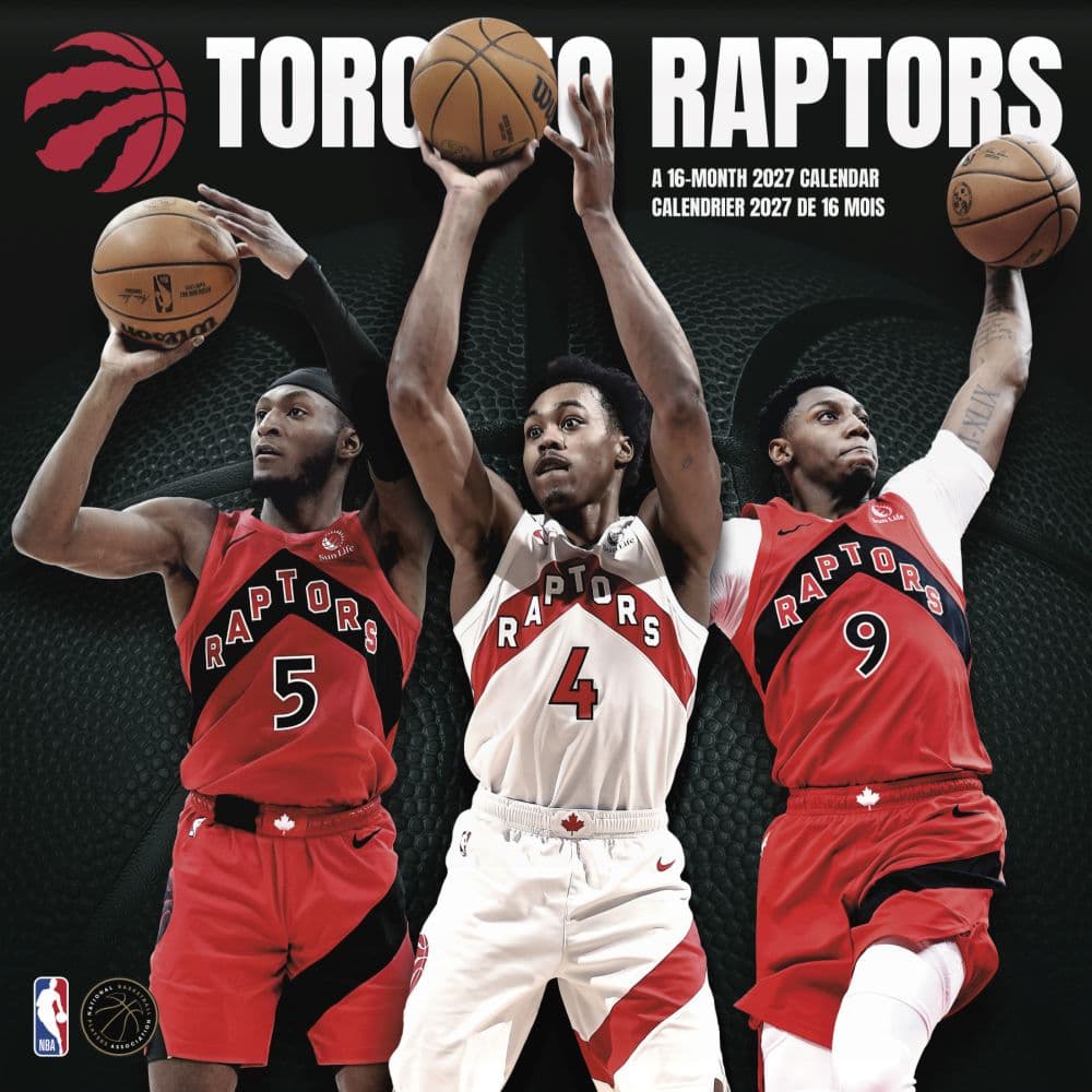 image Toronto Raptors Bilingual French 2027 Wall Calendar Main Product Image