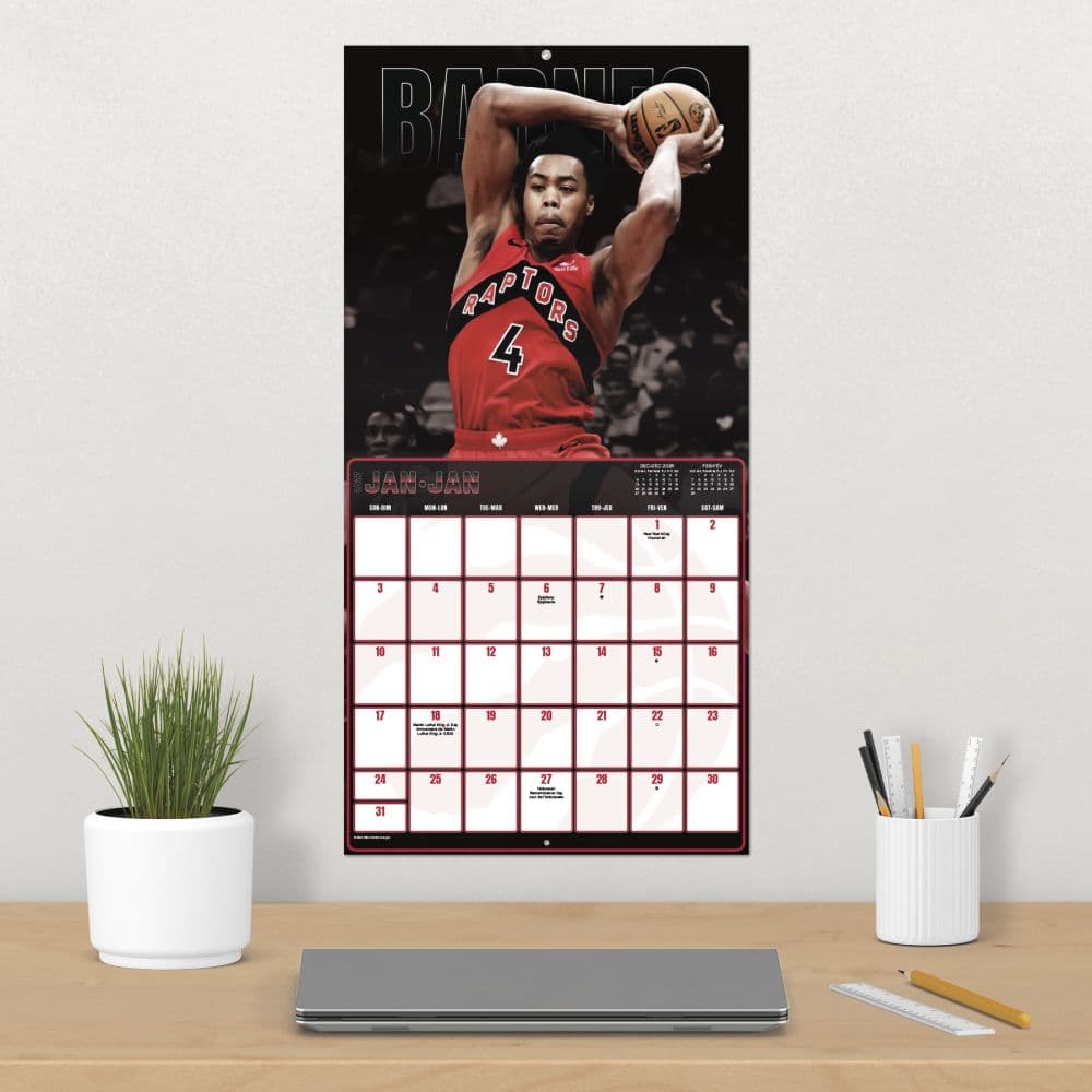 Toronto Raptors Bilingual French 2027 Wall Calendar Fourth Alternate Image