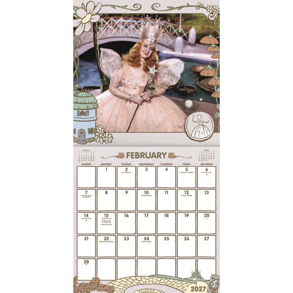 The Wizard of Oz 2027 Wall Calendar Second Alternate Image