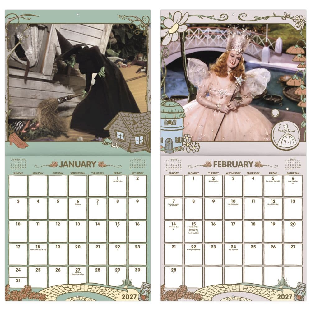 The Wizard of Oz 2027 Wall Calendar Fifth Alternate Image