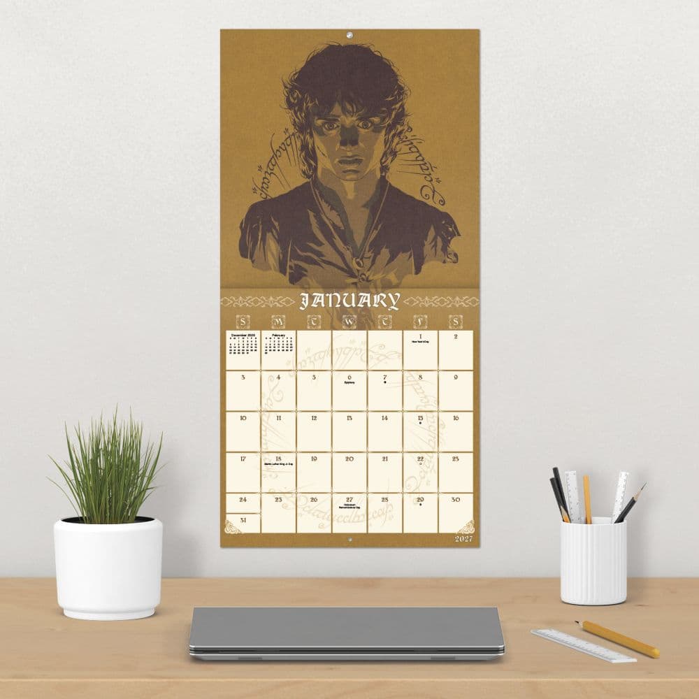 The Lord of the Rings 2027 Wall Calendar Fourth Alternate Image
