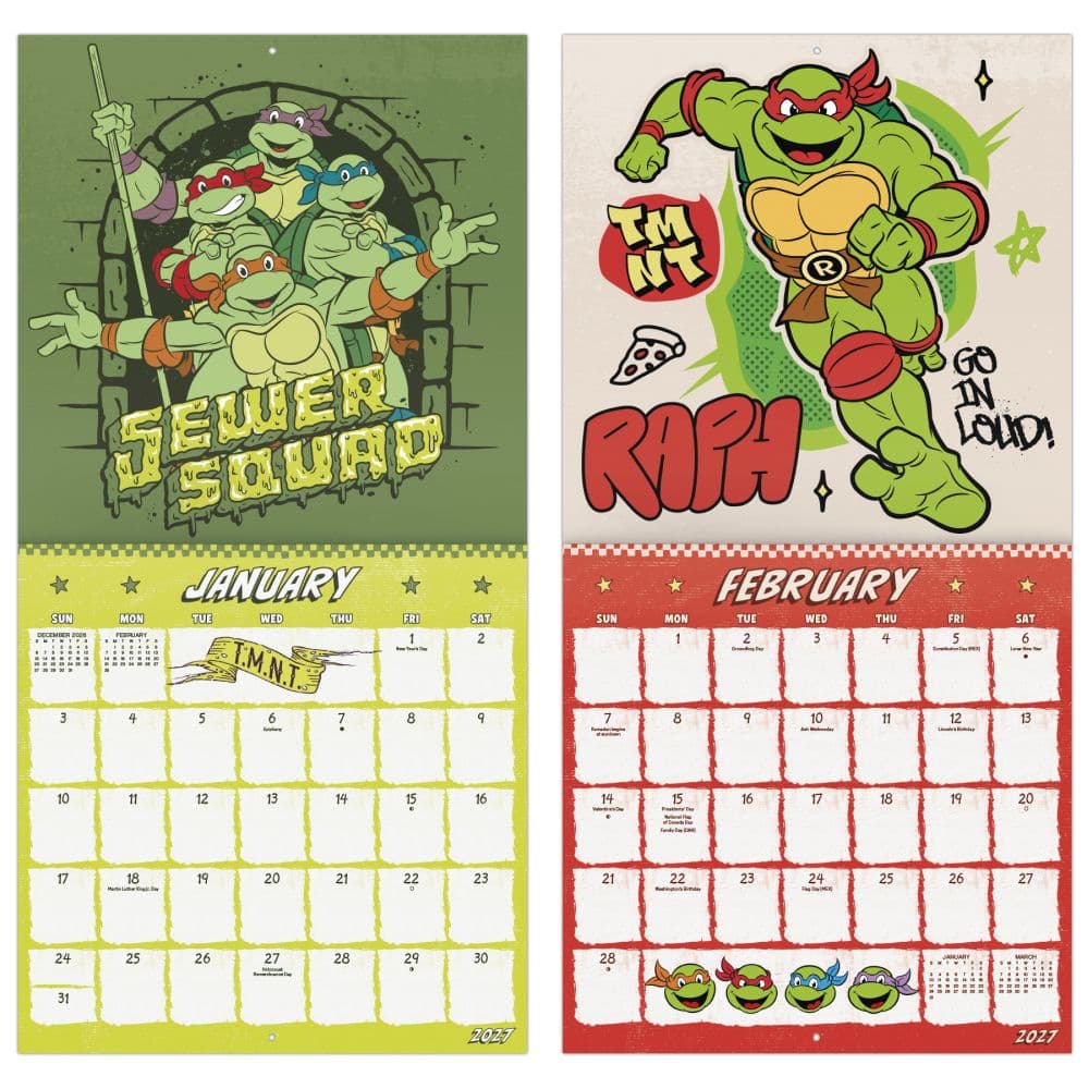 Teenage Mutant Ninja Turtles 2027 Wall Calendar Fifth Alternate Image