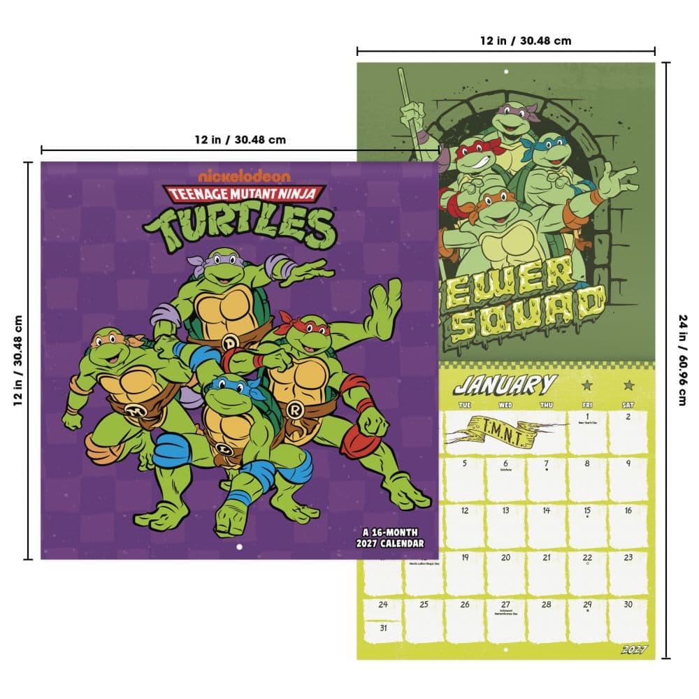 Teenage Mutant Ninja Turtles 2027 Wall Calendar Sixth Alternate Image