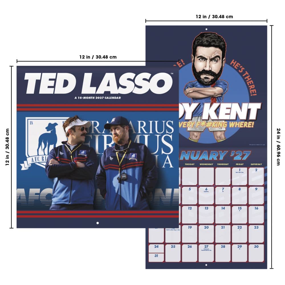 Ted Lasso 2027 Wall Calendar Sixth Alternate Image
