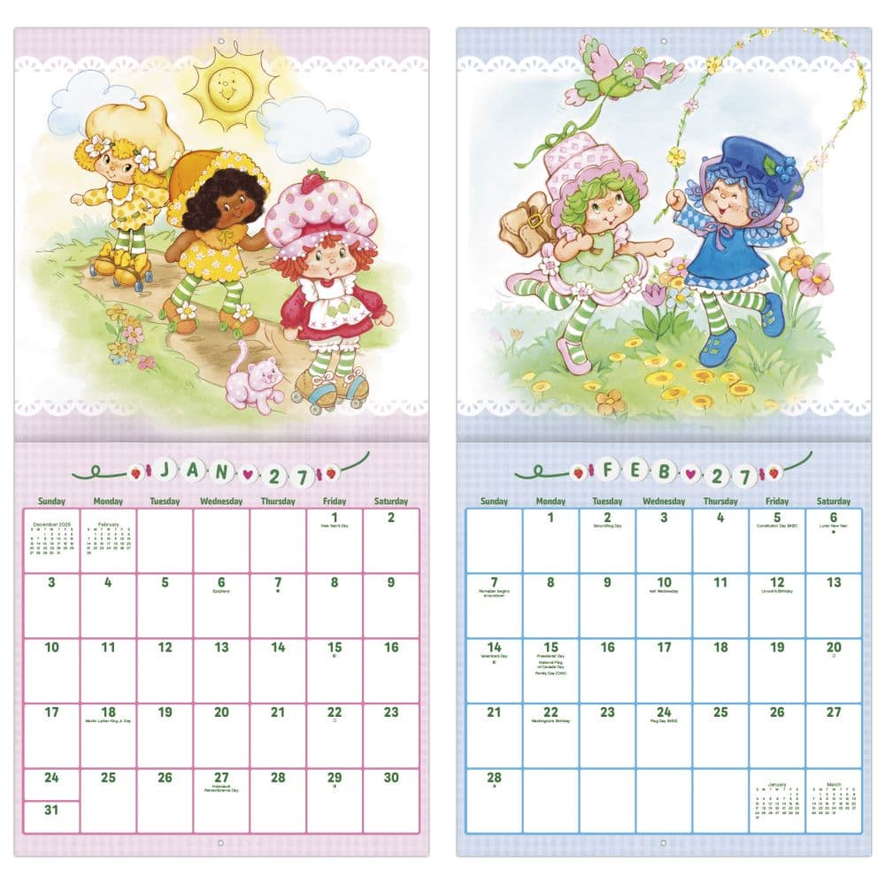 Strawberry Shortcake 2027 Wall Calendar Fifth Alternate Image