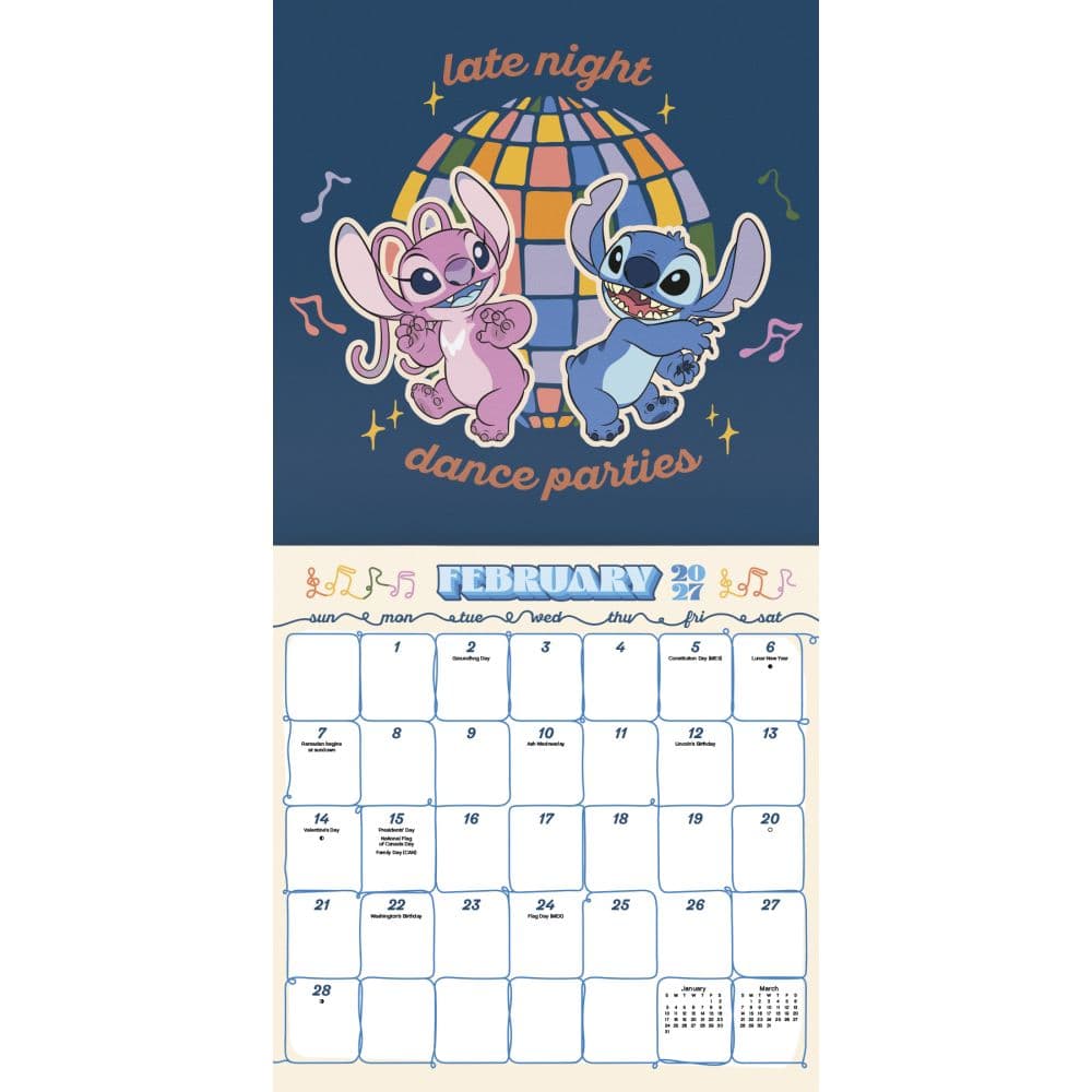Stitch 2027 Wall Calendar Second Alternate Image