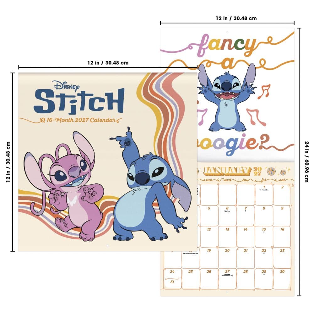 Stitch 2027 Wall Calendar Sixth Alternate Image