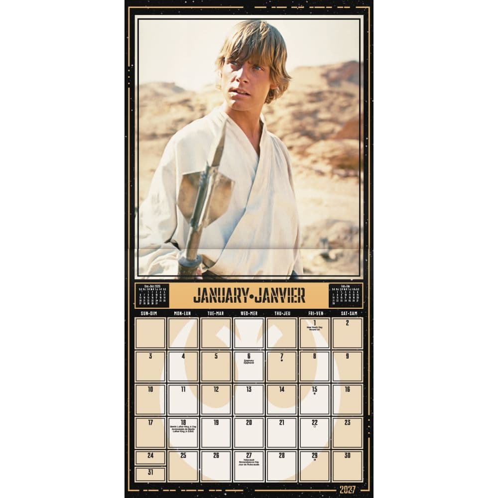 Star Wars Bilingual French 2027 Wall Calendar First Alternate Image