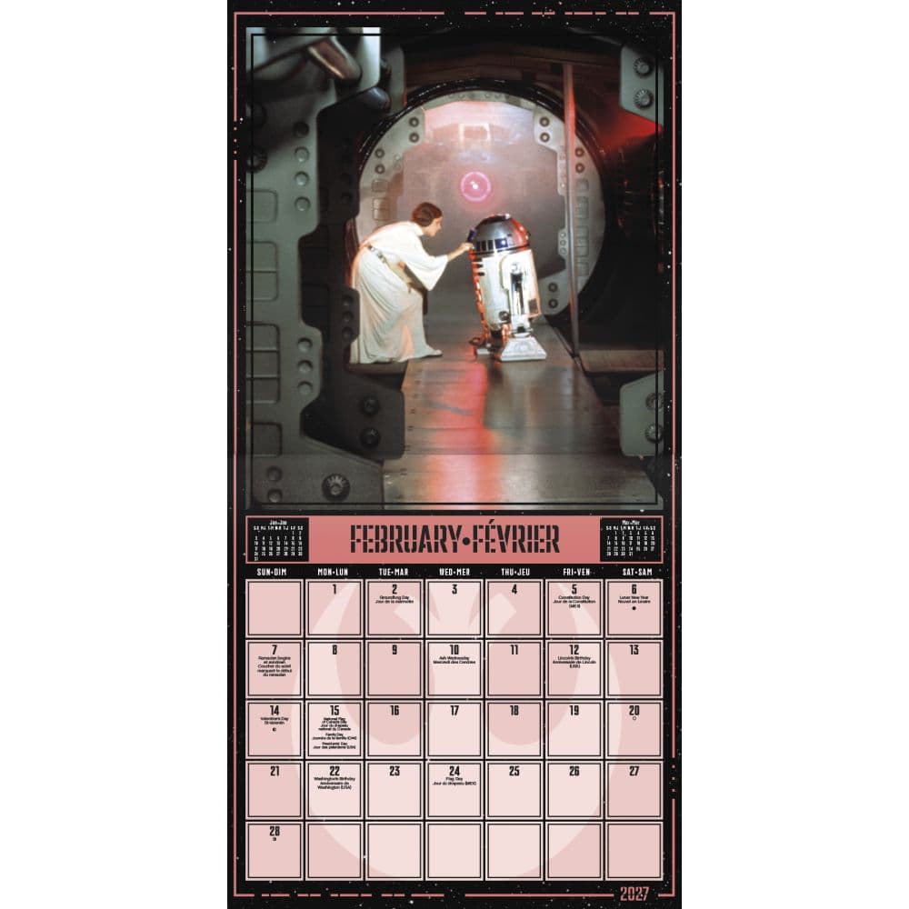 Star Wars Bilingual French 2027 Wall Calendar Second Alternate Image