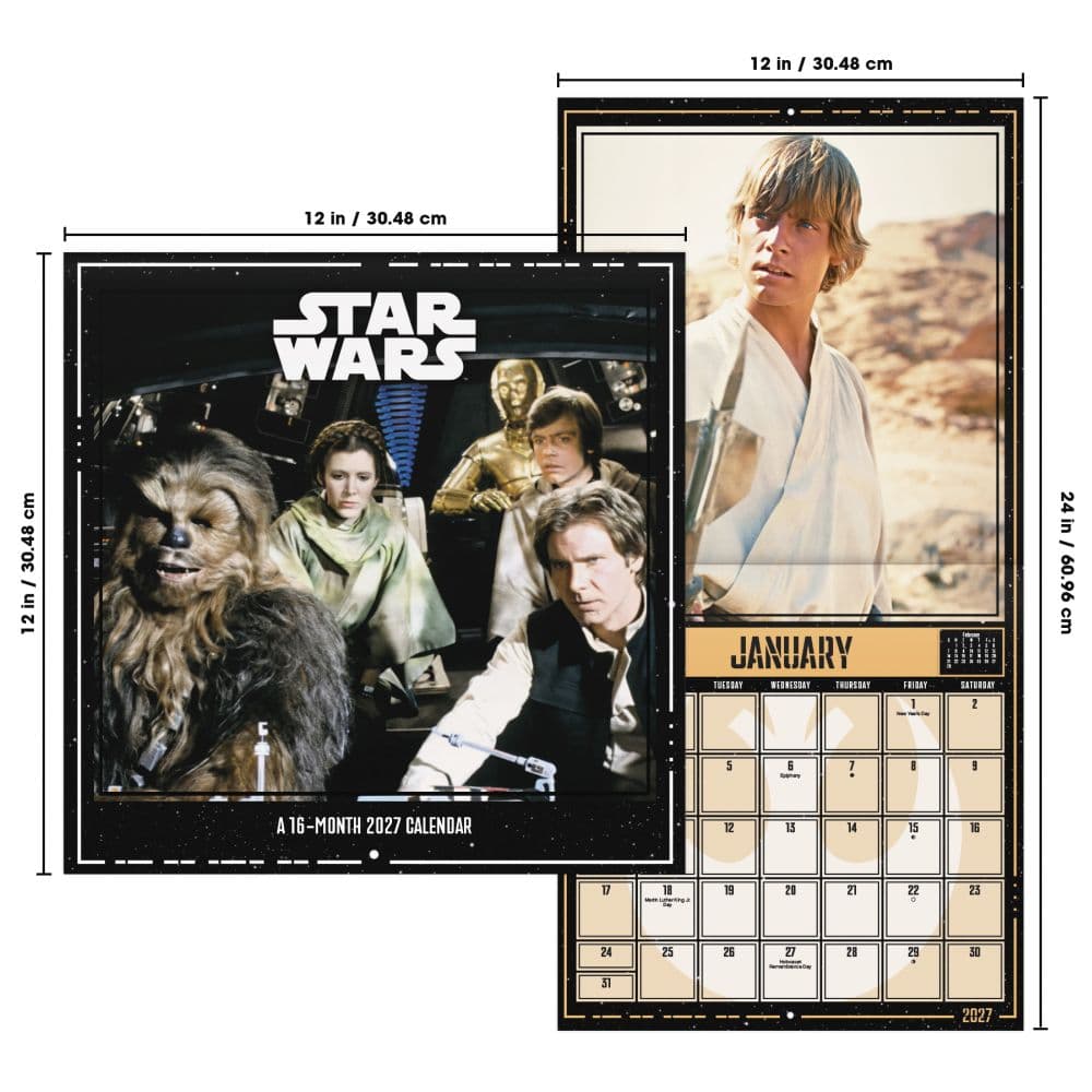 Star Wars 2027 Wall Calendar Sixth Alternate Image