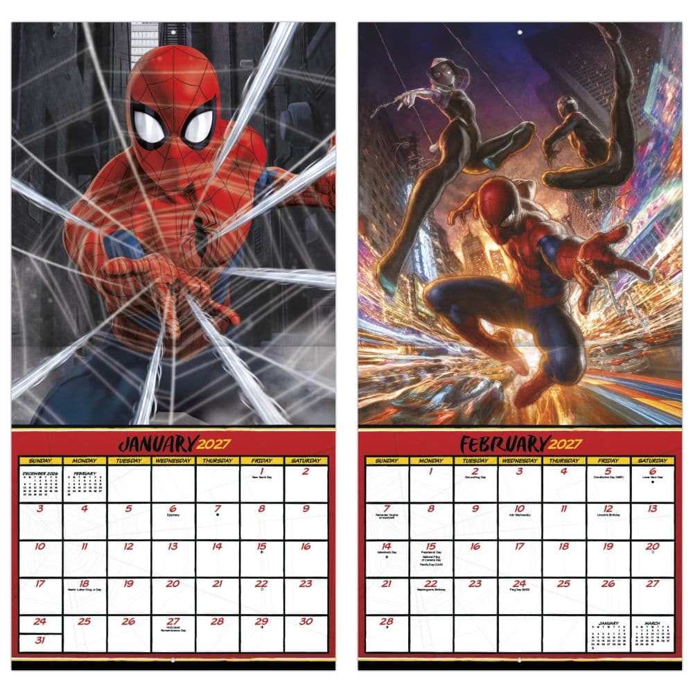 Spider-Man 2027 Wall Calendar Fifth Alternate Image
