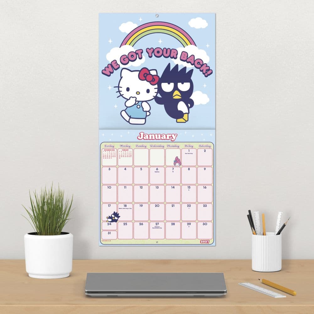 Sanrio Hello Kitty and Friends 2027 Wall Calendar Fourth Alternate Image