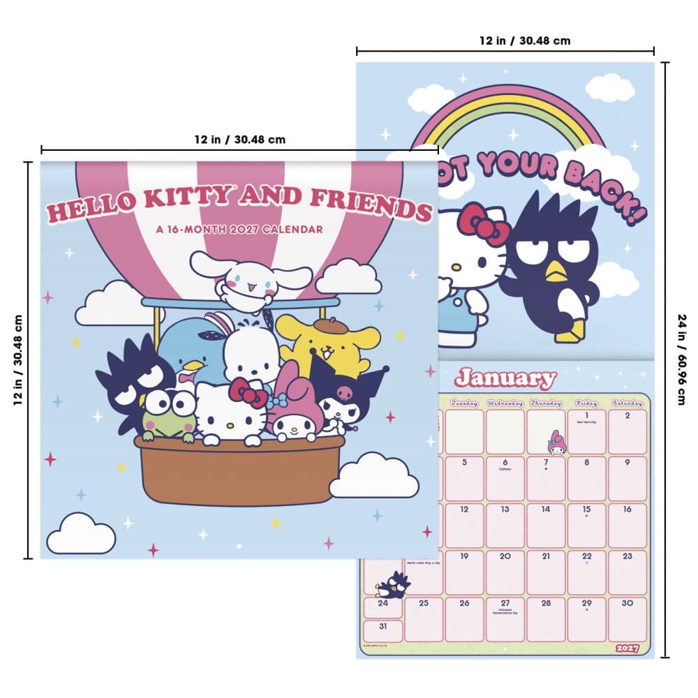 Sanrio Hello Kitty and Friends 2027 Wall Calendar Sixth Alternate Image